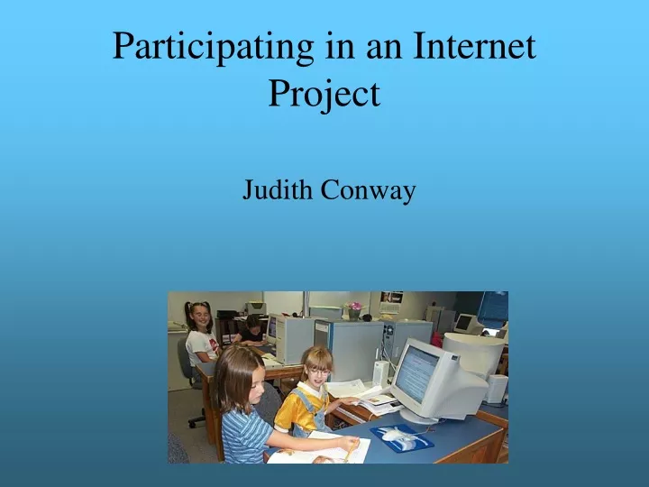 participating in an internet project