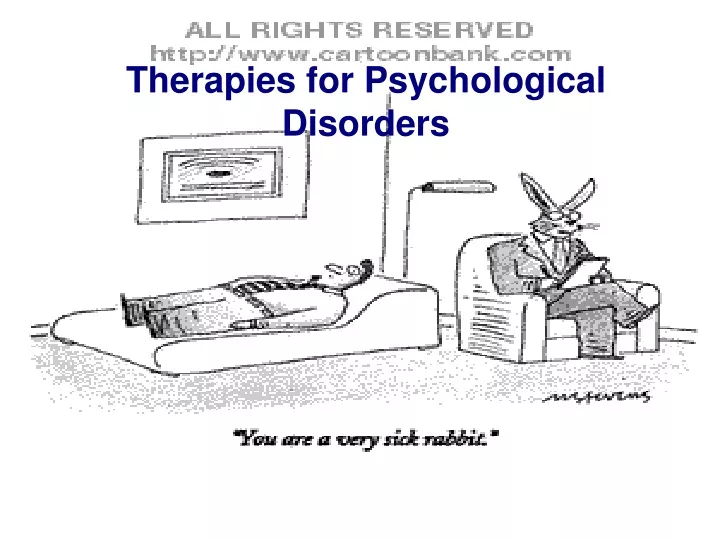 therapies for psychological disorders