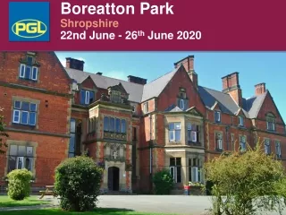 Boreatton Park Shropshire 22nd June - 26 th  June 2020