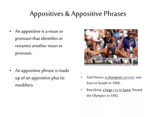 Appositives &amp; Appositive Phrases