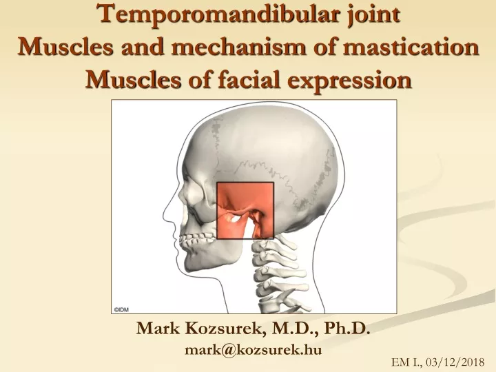 temporomandibular joint muscles and mechanism of mastication muscles of facial expression
