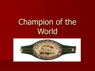 Champion of the World