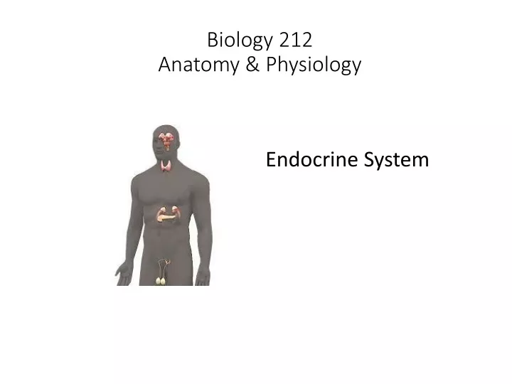 biology 212 anatomy physiology