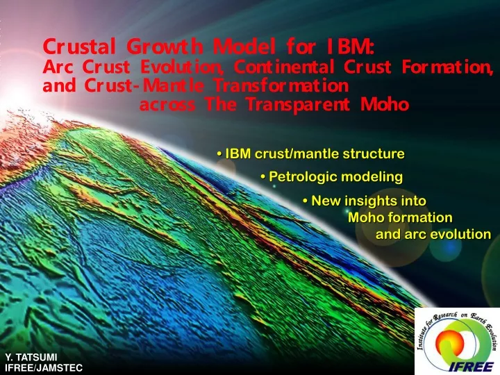crustal growth model for ibm arc crust evolution