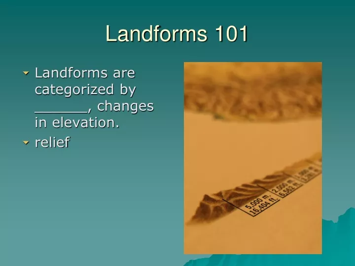 landforms 101