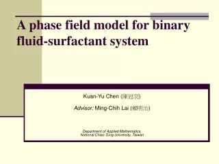 A phase field model for binary fluid-surfactant system