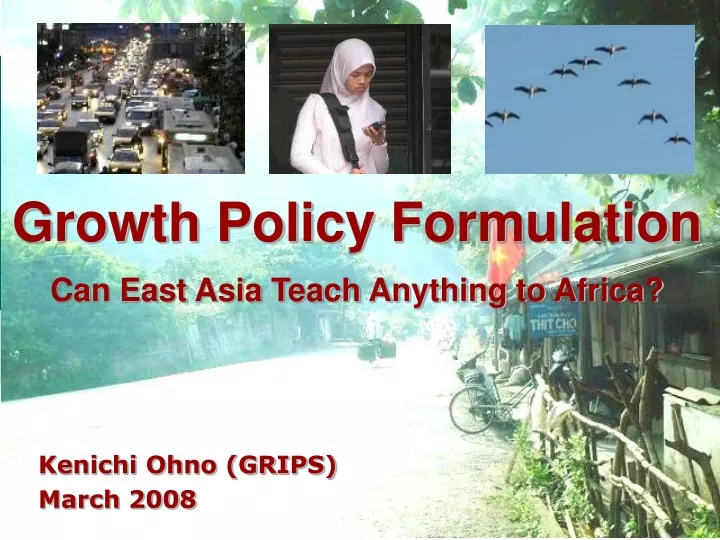 growth policy formulation can east asia teach anything to africa
