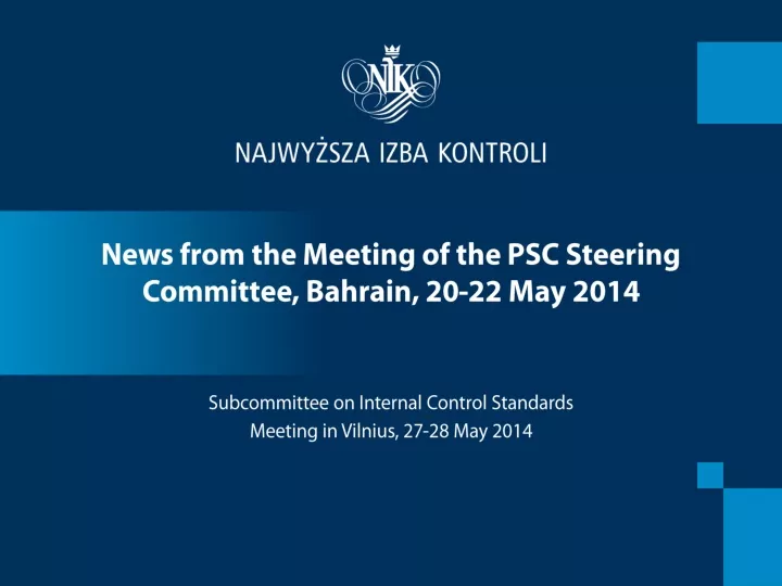 news from the meeting of the psc steering committee bahrain 20 22 may 2014