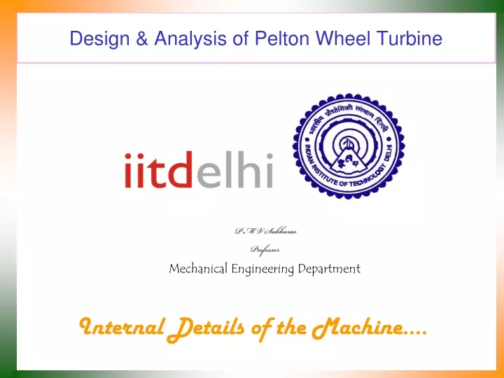 design analysis of pelton wheel turbine