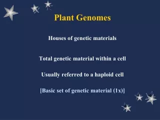 Plant Genomes