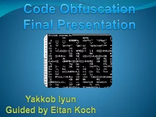 Code Obfuscation Final Presentation