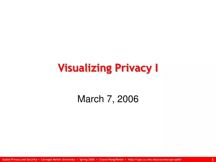 visualizing privacy i