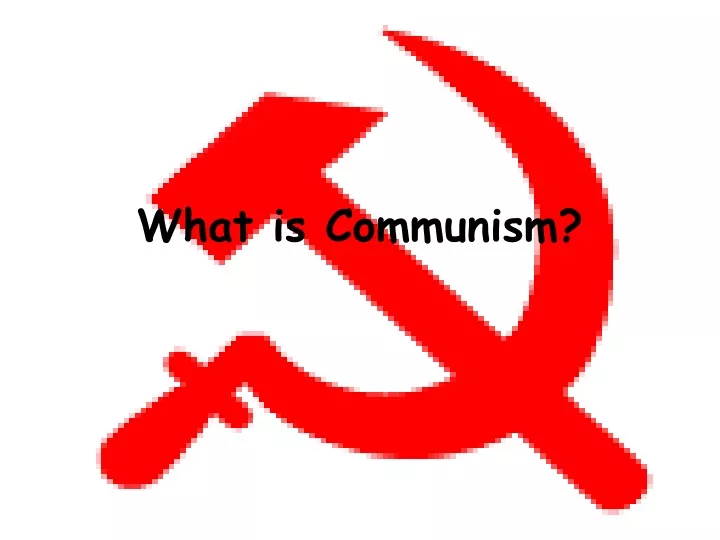 what is communism
