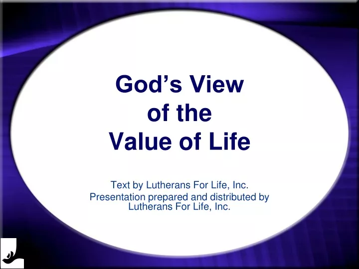 god s view of the value of life