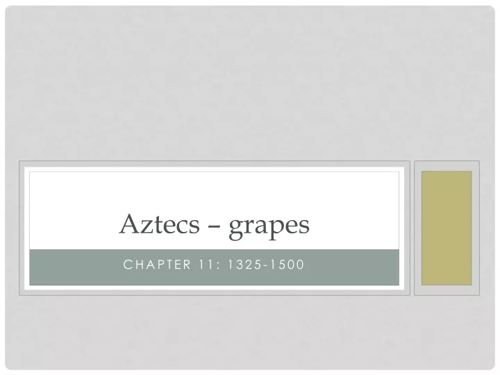 aztecs grapes
