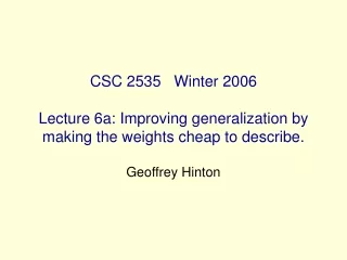 Geoffrey Hinton