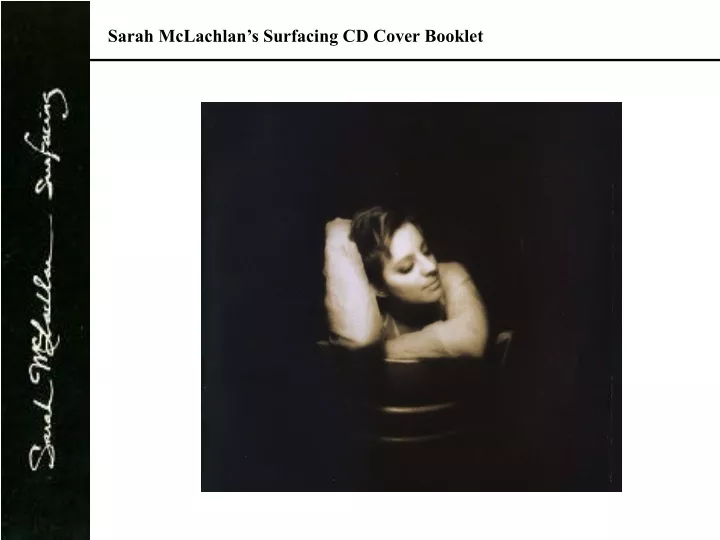 sarah mclachlan s surfacing cd cover booklet
