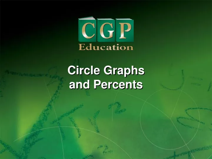 circle graphs and percents