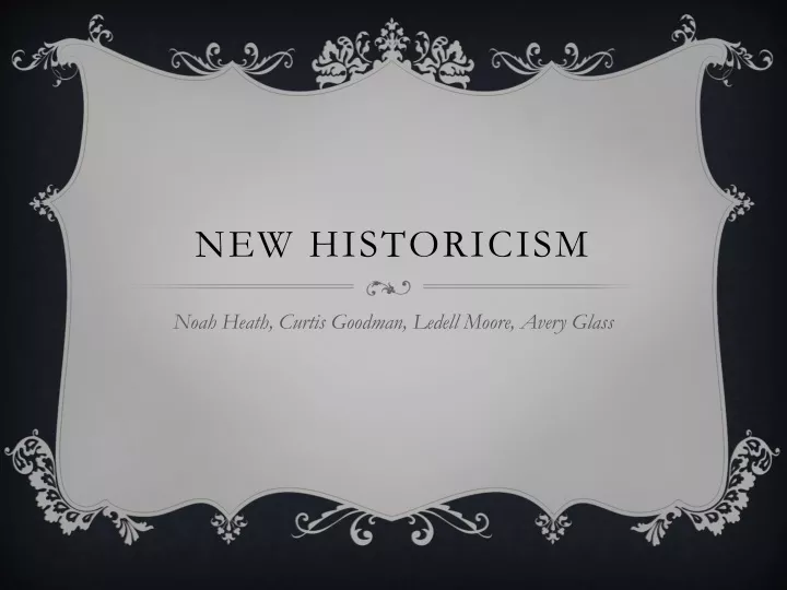 new historicism