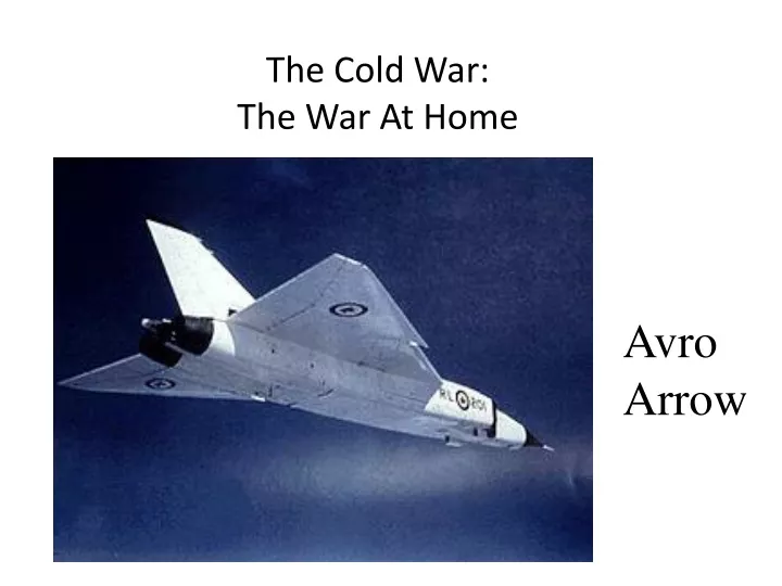 the cold war the war at home
