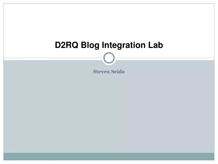 d2rq blog integration lab