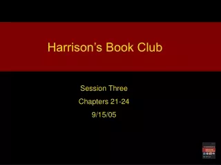 Harrison’s Book Club