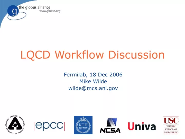 lqcd workflow discussion