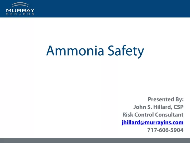 ammonia safety
