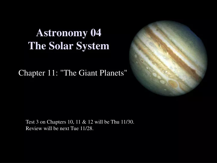 Ppt Astronomy 04 The Solar System