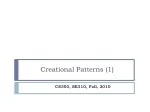 Creational Patterns (1) - slide 1