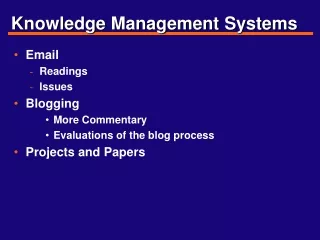 Knowledge Management Systems