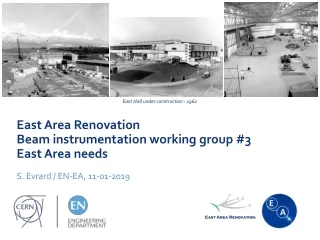 East Area Renovation Beam instrumentation working group #3 East Area needs