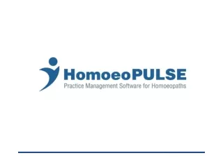 What is HomoeoPULSE…………..? HomoeoPULSE  is complete practice  management software