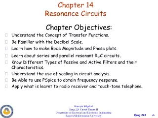 Chapter 14 Resonance Circuits