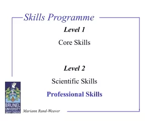 Skills Programme