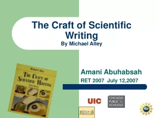 The Craft of Scientific Writing By Michael Alley