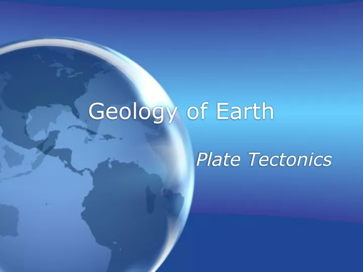 geology of earth