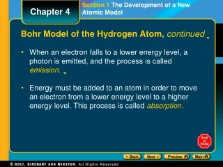 Section 1  The Development of a New Atomic Model