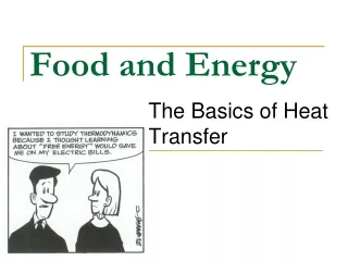 Food and Energy