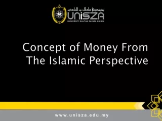 Concept of Money From The Islamic Perspective