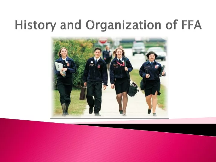 history and organization of ffa