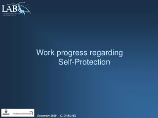 Work progress regarding Self-Protection
