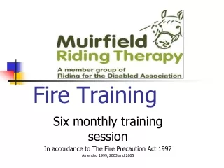 Fire Training