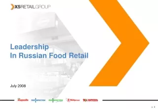 Leadership  In Russian Food Retail