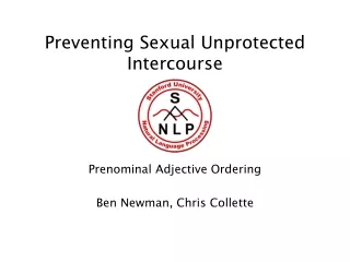 Preventing Sexual Unprotected Intercourse