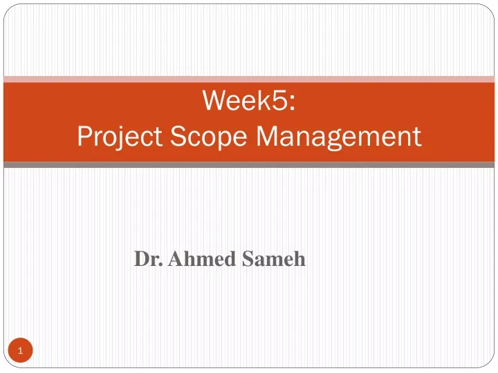 week5 project scope management