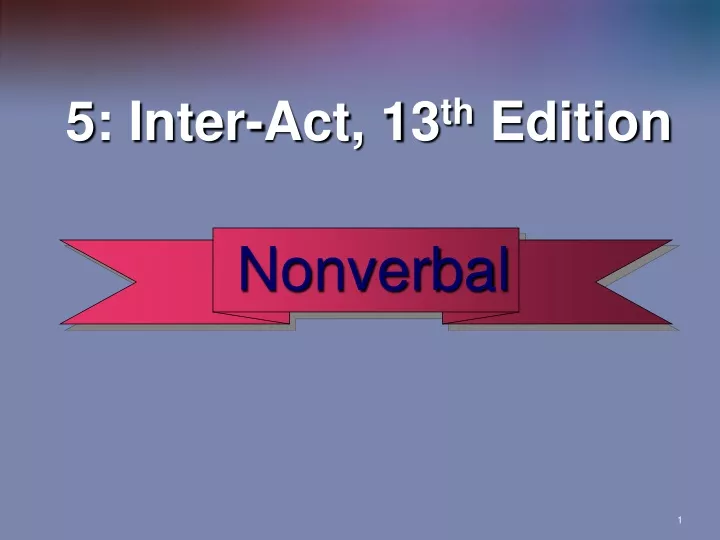 5 inter act 13 th edition