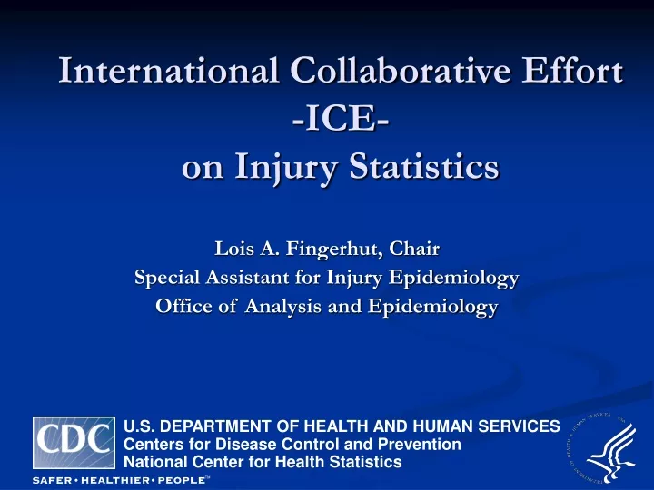 international collaborative effort ice on injury statistics