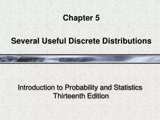 Introduction to Probability and Statistics  Thirteenth Edition
