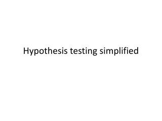 Hypothesis testing simplified